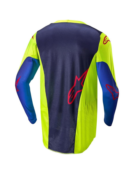 Jersey Racer Alpinestars Amarillo Fluo/Azul Marino S