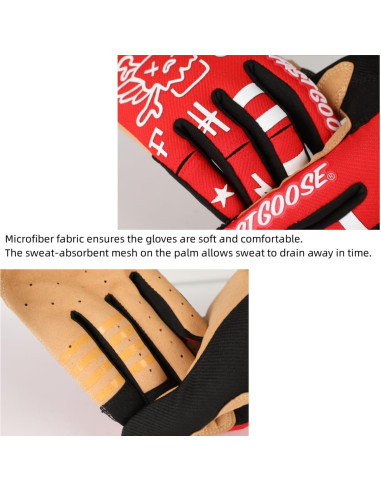 Guantes de Motocross TATACLEA Medianos Transpirables