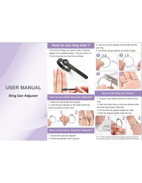 38 Pcs Ajustador de Talla de Anillo Mckanti con Herramienta