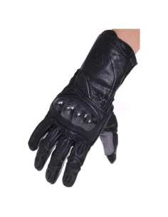 Guantes de Motocicleta Seibertron SP2 Cuero Negro Talla M
