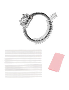 Paquete de 12 Ajustadores de Tamaño de Anillo TPU 2-6mm