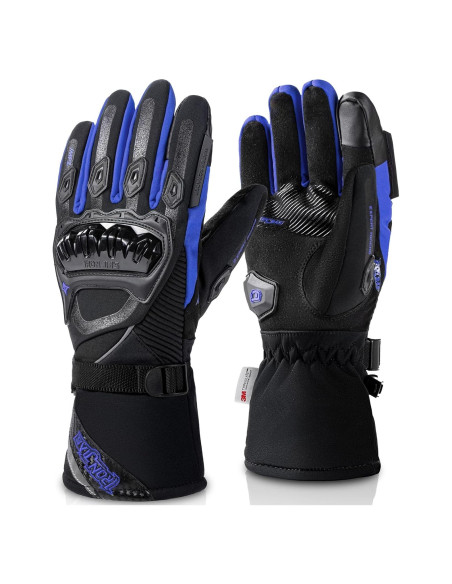 Guantes de Moto IRON JIA'S Invierno Impermeables Táctiles M