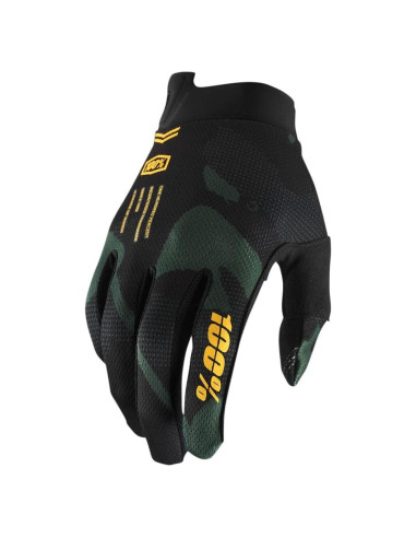Guantes de Motocross 100% Ridecamp - Adulto Pequeño Negro
