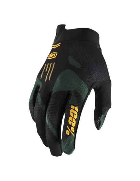 Guantes de Motocross 100% Ridecamp - Adulto Pequeño Negro