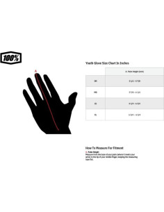 Guantes de Motocross 100% Ridecamp - Adulto Pequeño Negro 2