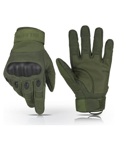 Guantes Tácticos Free Soldier para Hombre - Negro, Pequeño