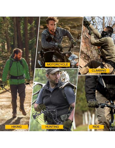 Guantes Tácticos Free Soldier para Hombre - Negro, Pequeño