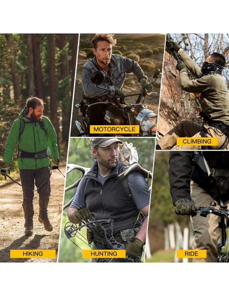 Guantes Tácticos Free Soldier para Hombre - Negro, Pequeño