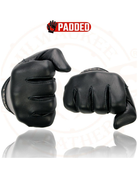 Guantes de moto Milwaukee Leather MG7760 para mujer negros