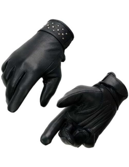 Guantes de moto Milwaukee Leather MG7760 para mujer negros