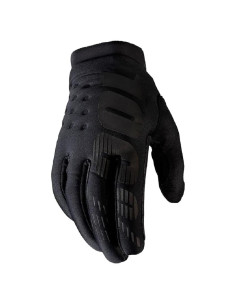 Guantes de Motocross 100% BRISKER Negro Talla Grande Invierno