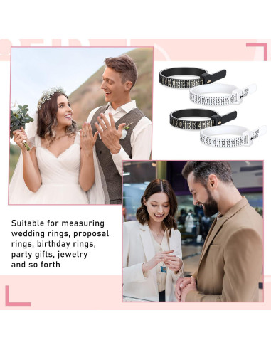 Kit de 100 Anillos Medidores de Tamaño Xuhal 1-17 Reutilizables