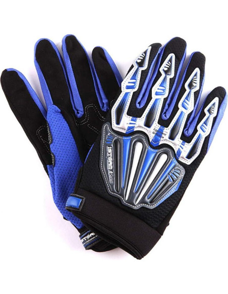 Guantes de Ciclismo WOW MXA008 Azul XL Ajustables