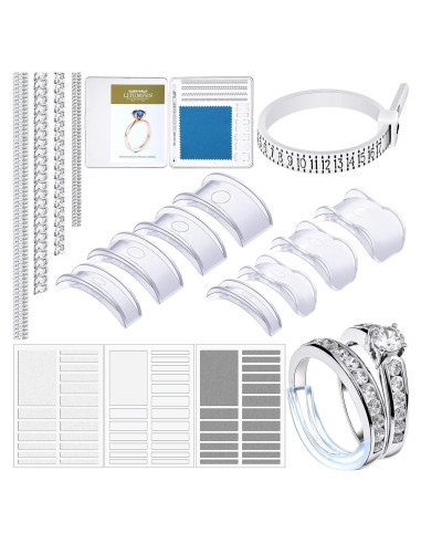 Ajustador de Tamaño de Anillo Hicarer 69 Piezas Transparente