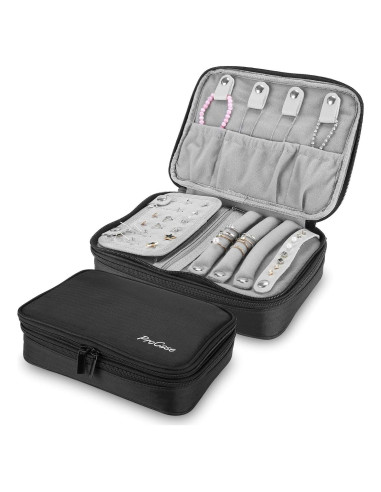 Bolsa Organizadora de Joyería ProCase Negra 23.1x17x7 cm