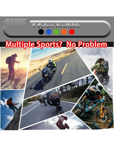 Guantes de Ciclismo 1Storm MCS17 Azul Táctil Reforzados