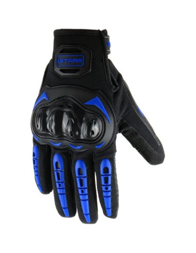Guantes de Ciclismo 1Storm MCS17 Azul Táctil Reforzados
