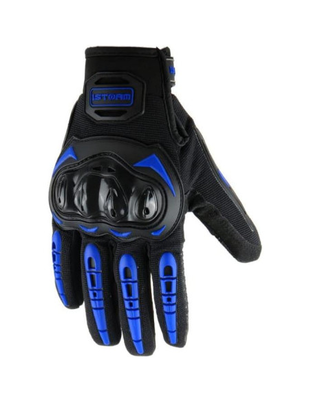 Guantes de Ciclismo 1Storm MCS17 Azul Táctil Reforzados