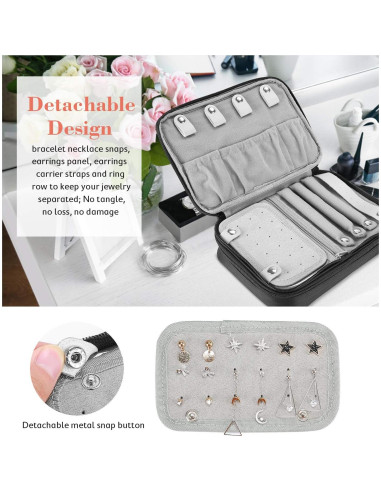 Bolsa Organizadora de Joyería ProCase Negra 23.1x17x7 cm