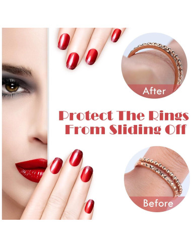 Ajustador de Tamaño de Anillo Hicarer 69 Piezas Transparente