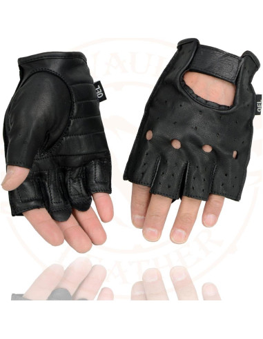 Guantes de motocicleta Milwaukee Leather SH195 cuero negro
