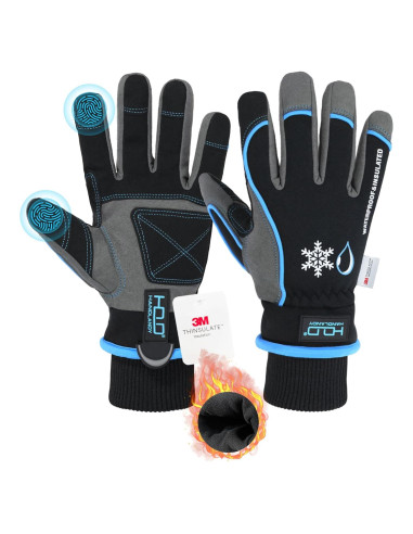 Guantes de Trabajo Impermeables Handlandy XL Azul Térmicos