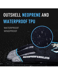 Guantes de Trabajo Impermeables Handlandy XL Azul Térmicos 2