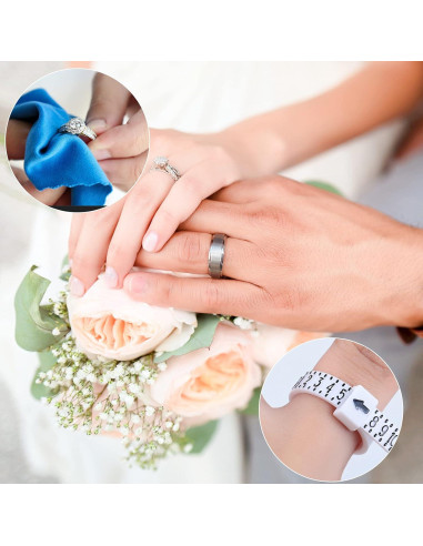 Ajustador de Tamaño de Anillo Hicarer 69 Piezas Transparente