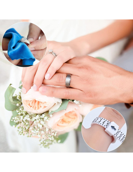 Ajustador de Tamaño de Anillo Hicarer 69 Piezas Transparente