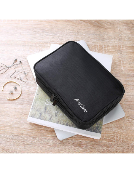Bolsa Organizadora de Joyería ProCase Negra 23.1x17x7 cm