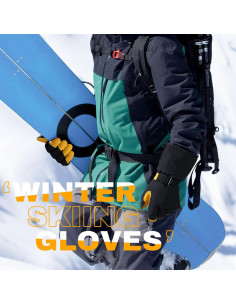 Guantes de Invierno OZERO Mitones Térmicos Impermeables 2