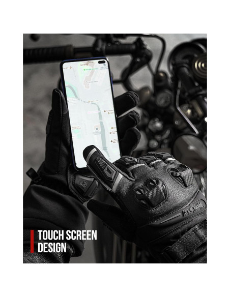 Guantes de Motocicleta Grapelet Invierno XL Impermeables