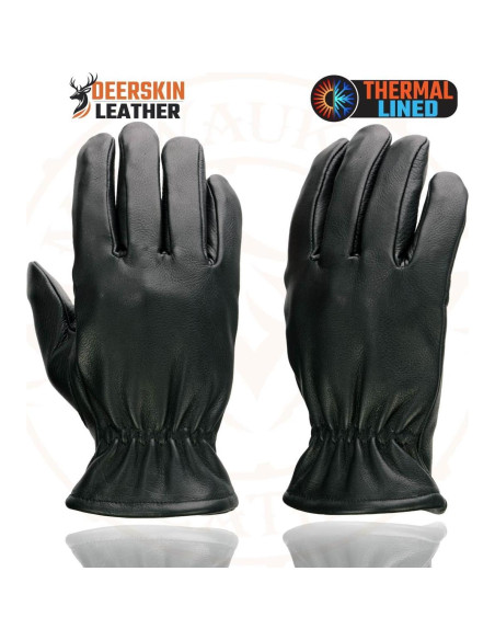 Guantes de motocicleta Milwaukee Leather SH858 de cuero negro