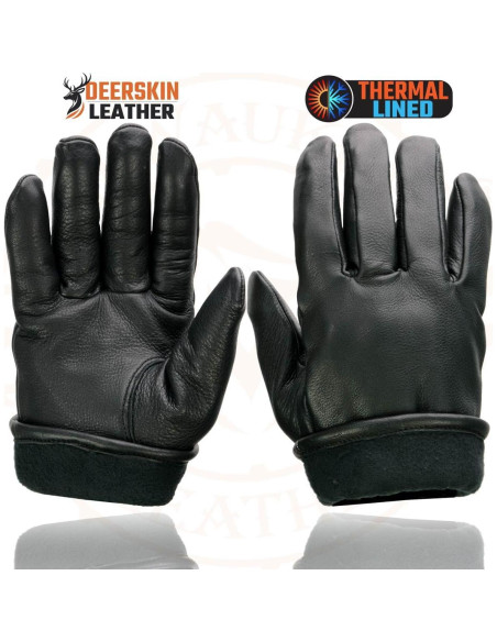 Guantes de motocicleta Milwaukee Leather SH858 de cuero negro