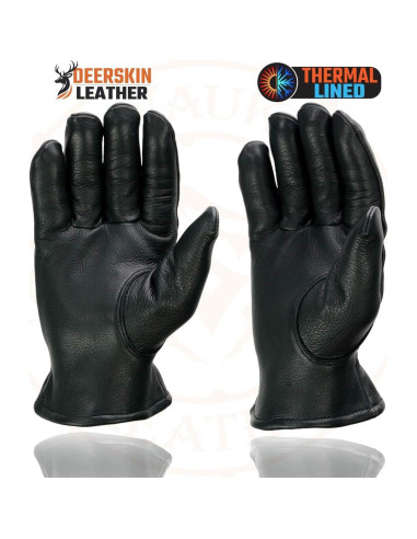 Guantes de motocicleta Milwaukee Leather SH858 de cuero negro