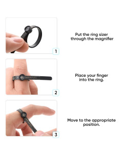 Medidor de Talla de Anillo King Will 0-17 Reutilizable 27 PCS 2