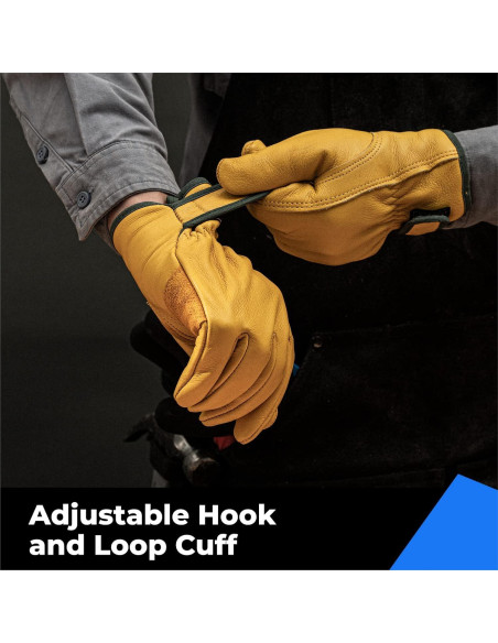 Guantes de Trabajo de Cuero Toolant Invierno T. Pequeño