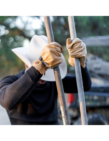 Guantes de Trabajo Wells Lamont Cuero Vacuno Reforzados XXL