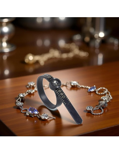 Medidor de Anillos Reutilizable Enyolidimk 1-17 con Lupa 2