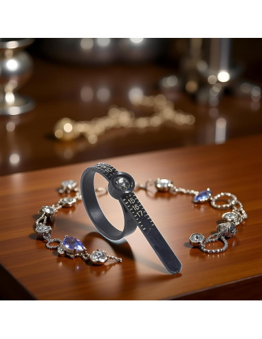 Medidor de Anillos Reutilizable Enyolidimk 1-17 con Lupa