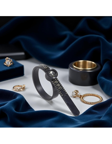Medidor de Anillos Reutilizable Enyolidimk 1-17 con Lupa