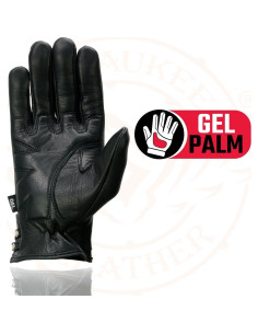Guantes de moto de cuero negro Milwaukee Leather MG7765 mujer 2