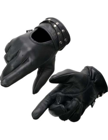 Guantes de moto mujer Milwaukee Leather MG7765 cuero negro