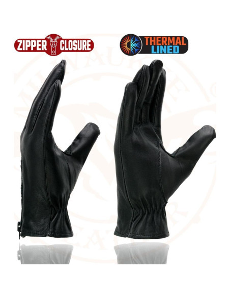 Guantes de Moto Térmicos Milwaukee Leather SH226TH Negros