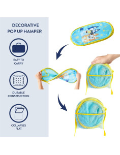 Cesta Plegable Idea Nuova Bluey 55 x 34 x 34 cm 2