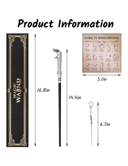 Varita Mágica KingVows Viper para Niños con Caja Regalo