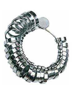 Juego de Medición de Anillos HAWK 29 Piezas Acero Inoxidable 6mm 2
