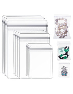 Bolsas de Joyería Clabby Transparentes 120 Piezas 5x7cm 7x10cm 9x13cm