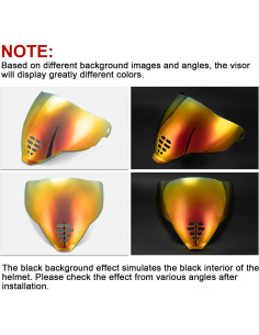 Visor PSLER IC-06 para Casco Icon Airflite Rojo 2