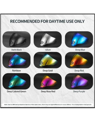 Visor PSLER IC-06 para Casco Icon Airflite Rojo